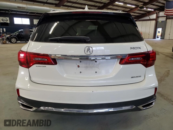 2017 Acura MDX Technology with VIN 5FRYD4H55HB009013, listed as a Copart auction lot 50069845 with 144,380 mi miles and Salvage Title. Bid and sale history available at DreamBid. Image 6.