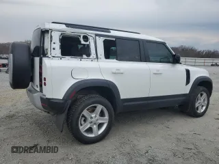 2021 Land Rover Defender SE with VIN SALEP7RU4M2051620, listed as a Copart auction lot 46661245 with 27,324 mi miles and Salvage title. Bid and sale history available at DreamBid. Image 3.
