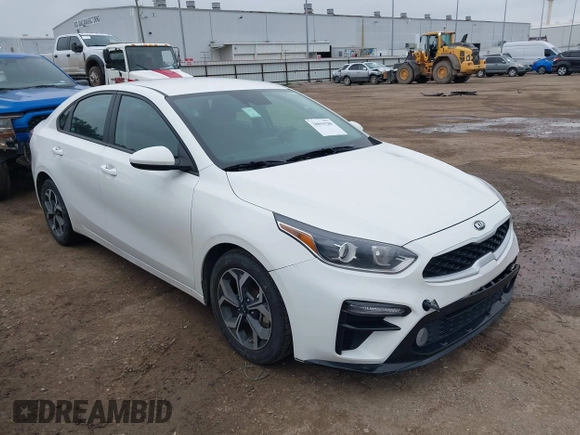 2021 Kia Forte LXS with VIN 3KPF24AD2ME312508, listed as a IAAI auction lot 38094780 with 65,314 mi miles. Bid and sale history available at carsss.com. Image 1.