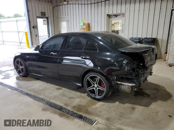 2016 Mercedes-Benz C 450 AMG with VIN 55SWF6EB4GU124353, listed as a Copart auction lot 61835685 with 85,125 mi miles and Salvage title. Bid and sale history available at DreamBid. Image 2.