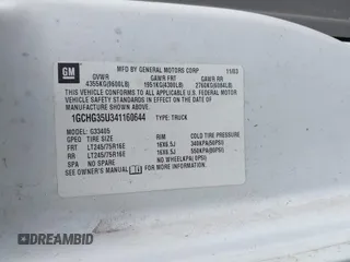 2004 Chevrolet Express Cargo z VIN 1GCHG35U341160644, wystawiony jako IAAI lot #42346089 z przebiegiem Nie podano mil oraz . Historia ofert i sprzedaży dostępna na DreamBid. Obrazek 9.