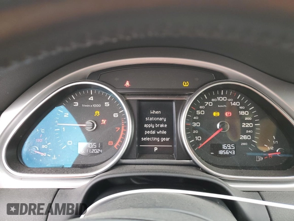 2013 Audi Q7 3.0L with VIN WA1CGCFE7DD009901, listed as a Copart auction lot 78799064 with 185,643 mi miles and Clean Title. Bid and sale history available at carsss.com. Image 9.