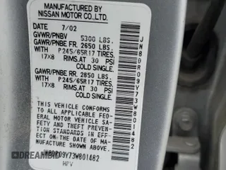 2003 Nissan Pathfinder LE z VIN JN8DR09Y73W801482, wystawiony jako Copart lot #56216005 z przebiegiem 238 781 mil mil oraz Szkoda całkowita • Salvage title. Historia ofert i sprzedaży dostępna na DreamBid. Obrazek 13.