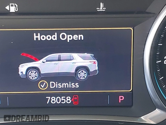 2020 Chevrolet Traverse Premier with VIN 1GNERKKW0LJ242236, listed as a IAAI auction lot 42588362 with 78,058 mi miles and . Bid and sale history available at DreamBid. Image 16.