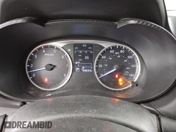 2020 Nissan Versa S with VIN 3N1CN8DV8LL805273, listed as a Copart auction lot 49890015 with 69,699 mi miles and Clean Title. Bid and sale history available at carsss.com. Image 9.