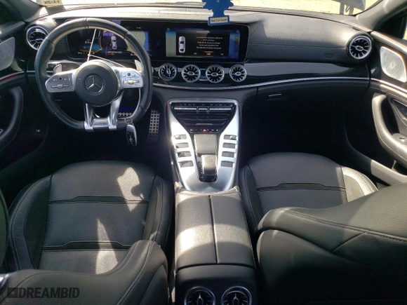 2021 Mercedes-Benz AMG GT with VIN W1K7X6BB1MA036846, listed as a Copart auction lot 49321955 with 54,433 mi miles and Salvage Title. Bid and sale history available at carsss.com. Image 8.