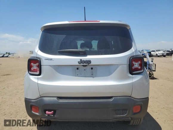 2017 Jeep Renegade Trailhawk с VIN ZACCJBCB9HPE82976, выставлен на аукционе Copart как лот 58247235 с пробегом 92 350 миль миль и Списание • Salvage title. История ставок и продаж доступна на DreamBid. Изображение 6.