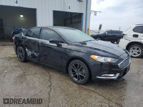 2018 Ford Fusion SE with VIN 3FA6P0HD4JR259241, listed as a Copart auction lot 51536565 with 84,877 mi miles and Salvage Title. Bid and sale history available at DreamBid. Image 4.