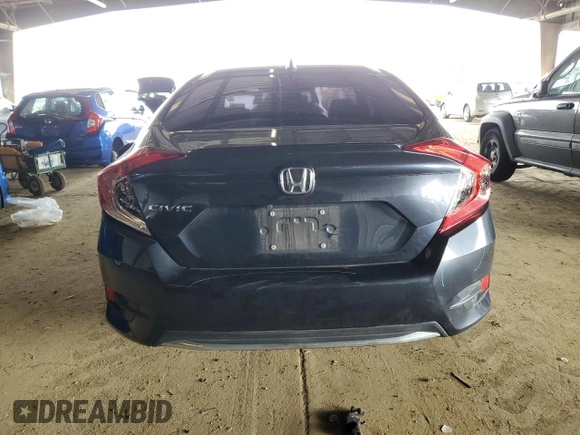 2020 Honda Civic Sedan EX-L with VIN 19XFC1F75LE212674, listed as a Copart auction lot 50965015 with 57,789 mi miles and Salvage Title. Bid and sale history available at carsss.com. Image 6.