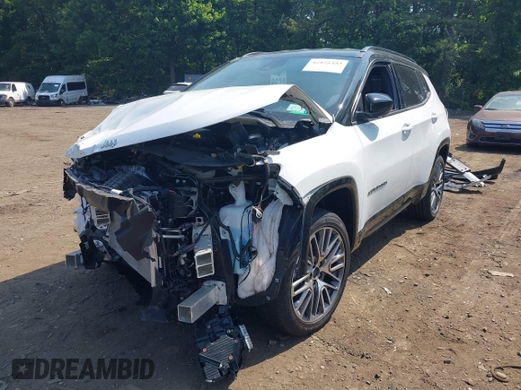 2023 Jeep Compass (RED) Edition with VIN 3C4NJDCN4PT505263, listed as a IAAI auction lot 42472353 with 7,090 mi miles and . Bid and sale history available at DreamBid. Image 2.