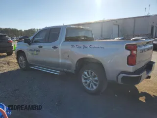 2021 Chevrolet Silverado 1500 Custom with VIN 1GCRWBEK3MZ350607, listed as a Copart auction lot 82812734 with 60,849 mi miles and Non Repairable. Bid and sale history available at DreamBid. Image 2.