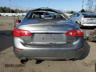 2014 Infiniti Q50 Premium with VIN JN1BV7AR5EM691514, listed as a Copart auction lot 47985465 with 119,821 mi miles and Salvage Title. Bid and sale history available at DreamBid. Image 6.