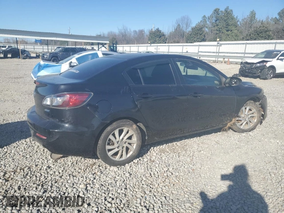 2012 Mazda 3 i Grand Touring with VIN JM1BL1W83C1606393, listed as a Copart auction lot 47127975 with Not Provided miles and Salvage Title. Bid and sale history available at DreamBid. Image 3.