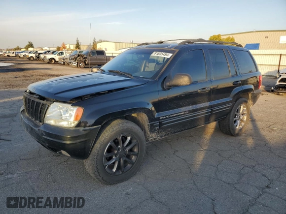 2001 Jeep Grand Cherokee Limited with VIN 1J4GX58S01C652737, listed as a Copart auction lot 81635494 with 175,498 mi miles and Salvage Title. Bid and sale history available at DreamBid. Image 1.