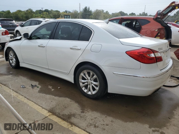 2013 Hyundai Genesis 3.8L with VIN KMHGC4DD0DU209260, listed as a Copart auction lot 71256394 with 0 mi miles and Non Repairable. Bid and sale history available at carsss.com. Image 2.