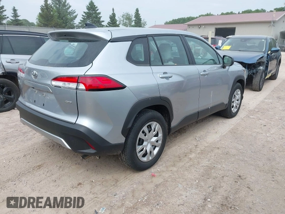 2023 Toyota Corolla Cross L with VIN 7MUAAABG9PV047493, listed as a IAAI auction lot 42441413 with 15,485 mi miles and . Bid and sale history available at DreamBid. Image 4.
