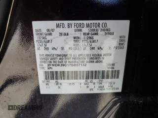 2007 Ford Edge SEL PLUS with VIN 2FMDK39C17BB57132, listed as a Copart auction lot 52845925 with 140,448 mi miles and Salvage Title. Bid and sale history available at carsss.com. Image 15.