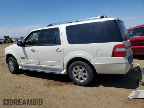 2007 Ford Expedition Max Limited with VIN 1FMFK20527LA18287, listed as a Copart auction lot 58092215 with 222,620 mi miles and Salvage title. Bid and sale history available at DreamBid. Image 2.
