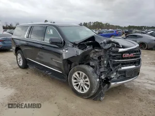 2022 GMC Yukon XL SLT with VIN 1GKS2GKDXNR209507, listed as a Copart auction lot 45223455 with 112,316 mi miles and Salvage Title. Bid and sale history available at carsss.com. Image 4.