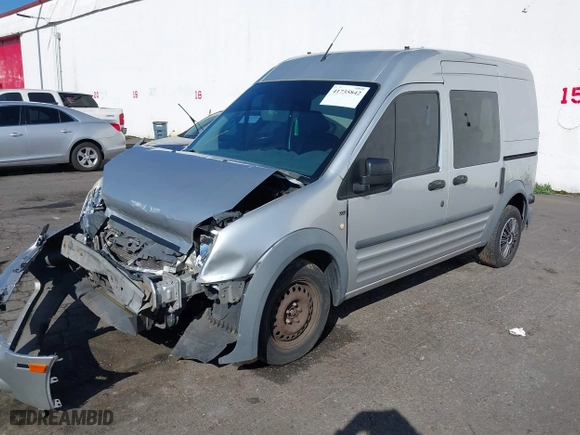 2010 Ford Transit Connect Wagon XLT with VIN NM0KS9BN8AT027833, listed as a IAAI auction lot 41735842 with 283,525 mi miles. Bid and sale history available at carsss.com. Image 2.