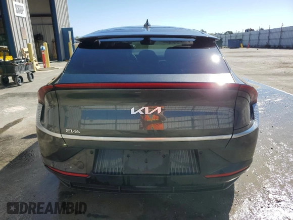 2023 Kia EV6 Wind with VIN KNDC34LA7P5149602, listed as a Copart auction lot 50595425 with 81,718 mi miles and Clean Title. Bid and sale history available at carsss.com. Image 6.