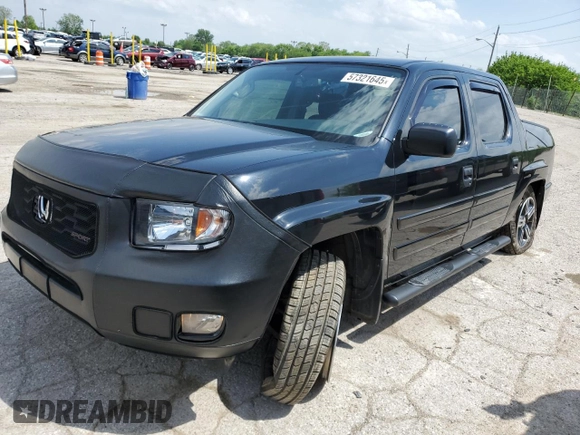 2014 Honda Ridgeline Sport with VIN 5FPYK1F78EB008533, listed as a Copart auction lot 57321645 with 160,623 mi miles and Salvage title. Bid and sale history available at DreamBid. Image 1.