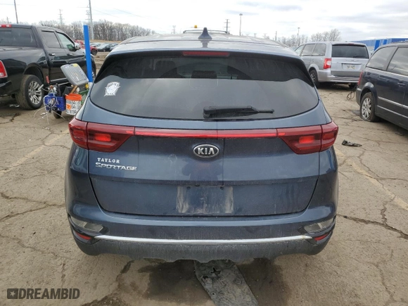 2022 Kia Sportage LX with VIN KNDPMCACXN7993373, listed as a Copart auction lot 83165814 with 60,151 mi miles and Salvage Title. Bid and sale history available at carsss.com. Image 6.