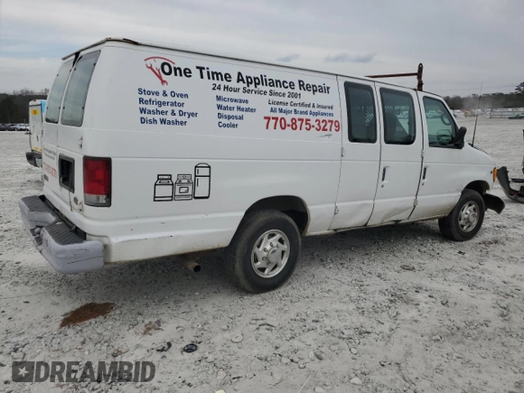 2001 Ford Econoline Cargo with VIN 1FTNS24L81HB06795, listed as a Copart auction lot 46926995 with 409,493 mi miles and Salvage Title. Bid and sale history available at DreamBid. Image 3.