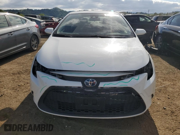 2022 Toyota Corolla Hybrid LE with VIN JTDEAMDE4NJ042155, listed as a Copart auction lot 53845215 with 28,254 mi miles and Salvage Title. Bid and sale history available at carsss.com. Image 5.