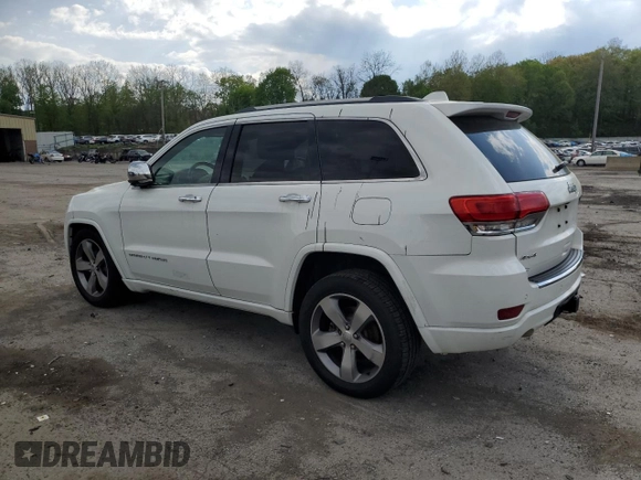 2014 Jeep Grand Cherokee Overland with VIN 1C4RJFCG6EC139930, listed as a Copart auction lot 55737505 with 110,029 mi miles and Clean Title. Bid and sale history available at DreamBid. Image 2.