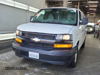 2020 Chevrolet Express Cargo with VIN 1GCWGAFG8L1252738, listed as a IAAI auction lot 42617603 with 65,745 mi miles and . Bid and sale history available at DreamBid. Image 48.