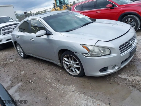 2009 Nissan Maxima 3.5 SV w/Sport Pkg with VIN 1N4AA51E39C828666, listed as a IAAI auction lot 41660090 with 1 mi miles. Bid and sale history available at carsss.com. Image 1.