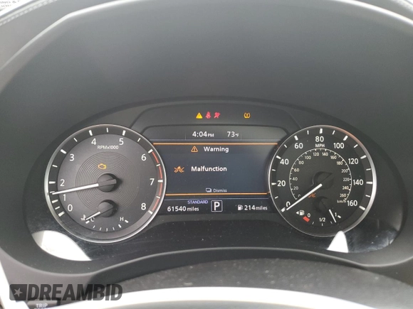 2019 Infiniti QX50 Essential z VIN 3PCAJ5M39KF121827, wystawiony jako Copart lot #61392645 z przebiegiem 61 540 mil mil oraz Szkoda całkowita • Salvage title. Historia ofert i sprzedaży dostępna na DreamBid. Obrazek 9.