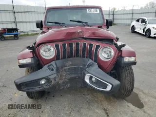 2021 Jeep Wrangler Unlimited Sahara with VIN 1C4HJXEN8MW613404, listed as a Copart auction lot 47881735 with 48,379 mi miles and Salvage title. Bid and sale history available at DreamBid. Image 5.