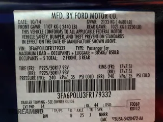 2015 Ford Fusion SE Hybrid with VIN 3FA6P0LU3FR179332, listed as a Copart auction lot 63405905 with 149,044 mi miles and Clean title. Bid and sale history available at DreamBid. Image 13.