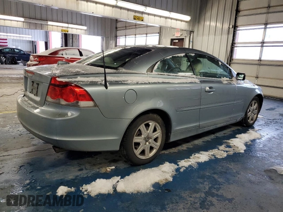 2007 Volvo C70 with VIN YV1MC68277J018446, listed as a Copart auction lot 88108515 with 134,814 mi miles and Clean Title. Bid and sale history available at carsss.com. Image 3.