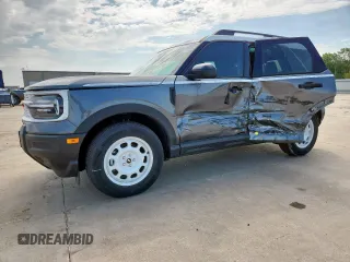 2025 Ford Bronco Sport Heritage with VIN 3FMCR9GNXSRE25085, listed as a Copart auction lot 63847615 with 220 mi miles and Salvage title. Bid and sale history available at DreamBid. Image 1.