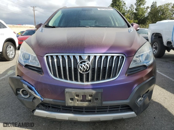 2015 Buick Encore Convenience with VIN KL4CJFSB7FB143465, listed as a Copart auction lot 50752065 with 124,018 mi miles and Salvage Title. Bid and sale history available at carsss.com. Image 5.