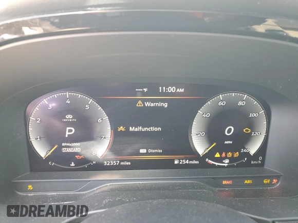2023 Infiniti QX60 Luxe с VIN 5N1DL1FR5PC373348, выставлен на аукционе Copart как лот 52145535 с пробегом 32 357 миль миль и Чистый • Clean title. История ставок и продаж доступна на DreamBid. Изображение 9.