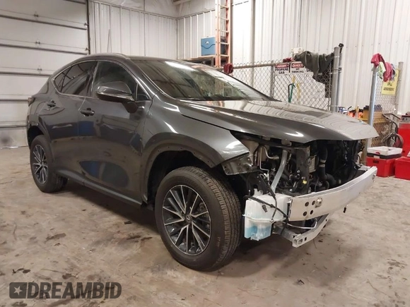 2024 Lexus NX with VIN 2T2AGCEZ2RC057176, listed as a IAAI auction lot 41376211 with 5,136 mi miles. Bid and sale history available at carsss.com. Image 1.