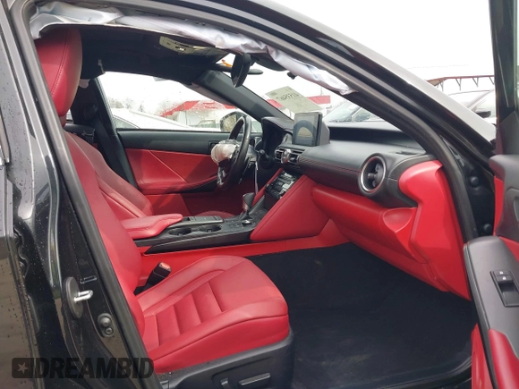 2021 Lexus IS 350 F Sport with VIN JTHGZ1E29M5019271, listed as a IAAI auction lot 41535467 with 57,417 mi miles and . Bid and sale history available at DreamBid. Image 5.
