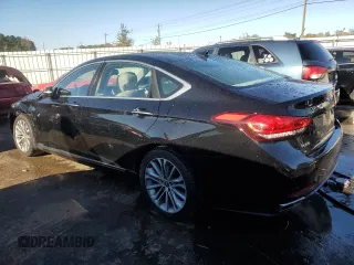 2017 Genesis G80 3.8L with VIN KMHGN4JE2HU193561, listed as a Copart auction lot 81742214 with 75,904 mi miles and Salvage Title. Bid and sale history available at DreamBid. Image 2.