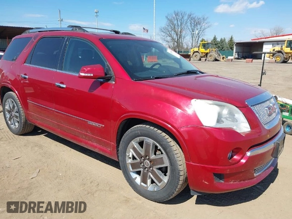 2012 GMC Acadia Denali with VIN 1GKKVTEDXCJ354098, listed as a IAAI auction lot 41875891 with 189,118 mi miles. Bid and sale history available at carsss.com. Image 1.