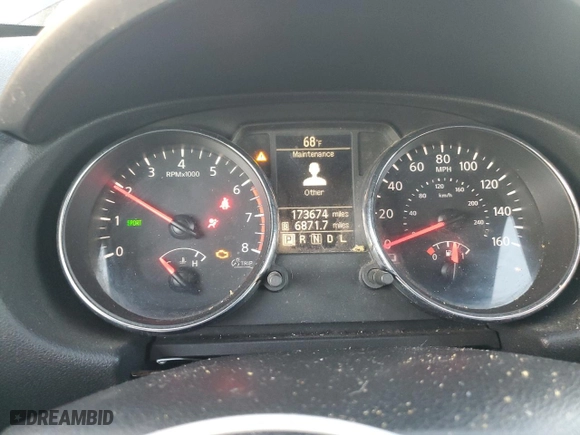 2012 Nissan Rogue SV with VIN JN8AS5MT0CW283568, listed as a Copart auction lot 44261205 with 173,674 mi miles and Salvage Title. Bid and sale history available at carsss.com. Image 9.