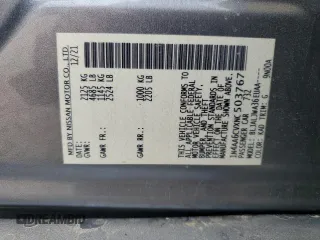 2022 Nissan Maxima SV z VIN 1N4AA6CVXNC503767, wystawiony jako Copart lot #50690305 z przebiegiem Nie podano mil oraz Szkoda całkowita • Salvage title. Historia ofert i sprzedaży dostępna na DreamBid. Obrazek 13.