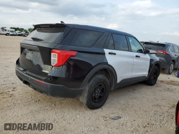 2021 Ford Police Interceptor Utility z VIN 1FM5K8AB9MGB99444, wystawiony jako Copart lot #54184865 z przebiegiem 77 604 mil mil oraz Szkody całkowita. Historia ofert i sprzedaży dostępna na DreamBid. Obrazek 3.