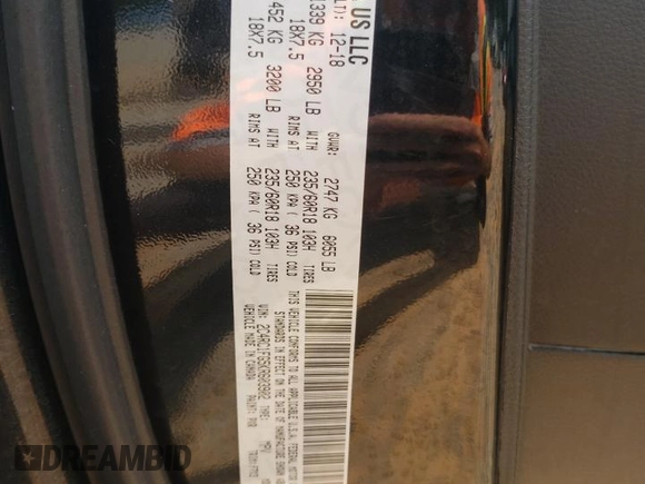 2019 Chrysler Pacifica Touring Plus with VIN 2C4RC1FG5KR603902, listed as a Copart auction lot 58475535 with 136,017 mi miles and Salvage title. Bid and sale history available at DreamBid. Image 14.