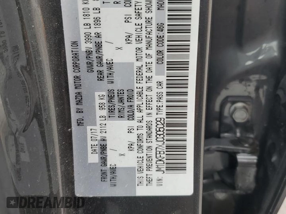 2018 Mazda CX-3 Sport with VIN JM1DKFB7XJ0305029, listed as a Copart auction lot 51846705 with 42,311 mi miles and Salvage Title. Bid and sale history available at DreamBid. Image 13.