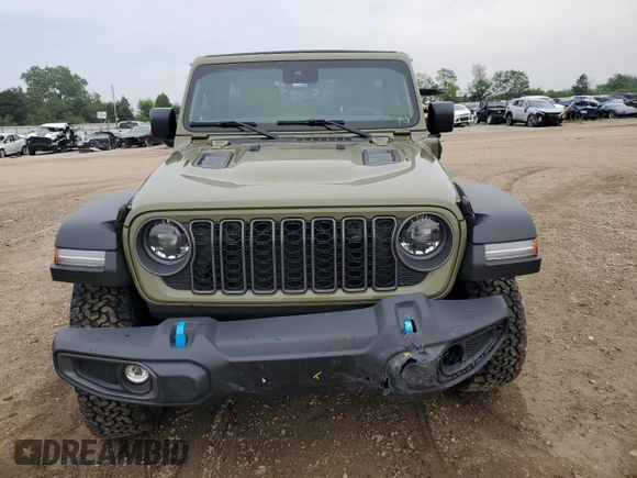 2025 Jeep Wrangler Rubicon with VIN 1C4RJXR61SW513701, listed as a Copart auction lot 59692735 with 4,778 mi miles and Salvage title. Bid and sale history available at DreamBid. Image 5.