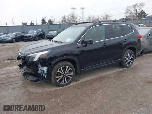 2022 Subaru Forester Limited with VIN JF2SKAPC2NH514712, listed as a IAAI auction lot 41745152 with 13,417 mi miles. Bid and sale history available at carsss.com. Image 2.